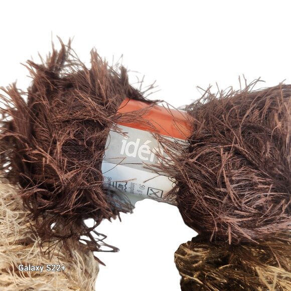 Variety Pack Of 5 Textured Yarn Balls For Knitting & DIY Crafts Neutral Brown & - Picture 4 of 6